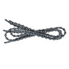 náhľad RUNNING LACES uzlíkové tkaničky bílošedé 90 cm
