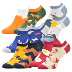74002 Ponožky Olet Barevné sneaker TWINS 5 párů