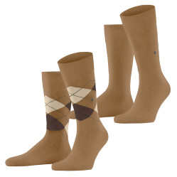 21044 5152 brown sugar 40-46 Ponožky Falke Burlington Everyday mix