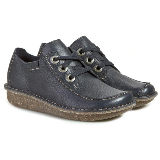 detail OBUV CLARKS FUNNY DREAM NAVY LEATHER