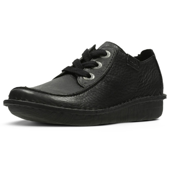 detail OBUV CLARKS FUNNY DREAM BLACK LEATHER