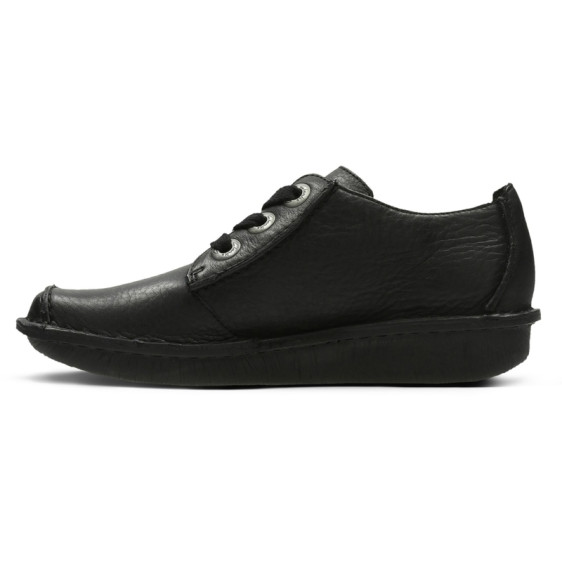 detail OBUV CLARKS FUNNY DREAM BLACK LEATHER