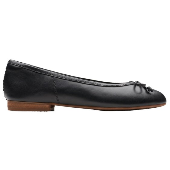 detail OBUV CLARKS FAWNA LILY BLACK LEATHER