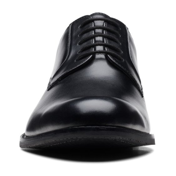 detail OBUV CLARKS CRAFTARLO LACE BLACK LEATHER