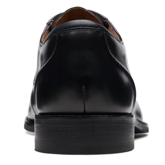 detail OBUV CLARKS CRAFTARLO LACE BLACK LEATHER