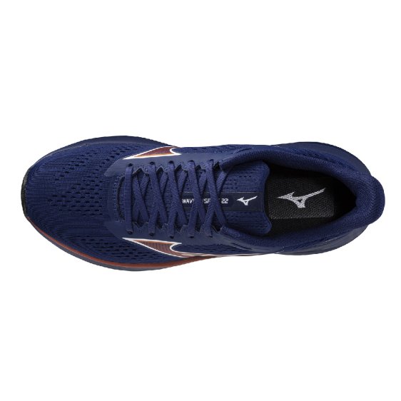 detail J1GC264455 Wave Inspire 22 Beacon Blue/Tomato Puree Obuv Mizuno