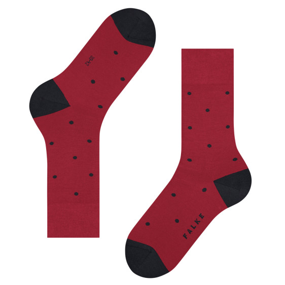 detail PONOŽKY FALKE DOT 13269 8228 SCARLET 39-42