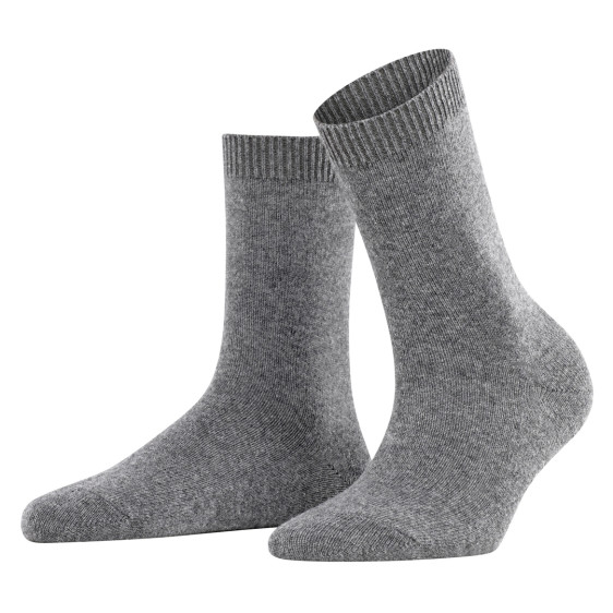 detail 47050 3390 LIGHT GREYMEL. 39-42 Ponožky Falke Cosy wool