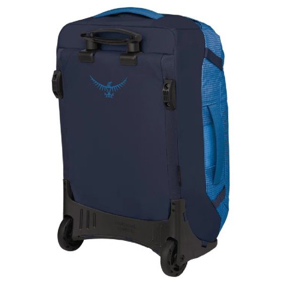detail Transporter wheeled duffel 40, blue flame, Osprey cestovní zavazadlo