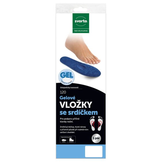 detail GELOVÉ VLOŽKY SE SRDÍČKEM 120
