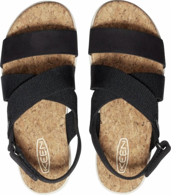 detail ELLE CRISS CROSS W, black/birch, obuv Keen